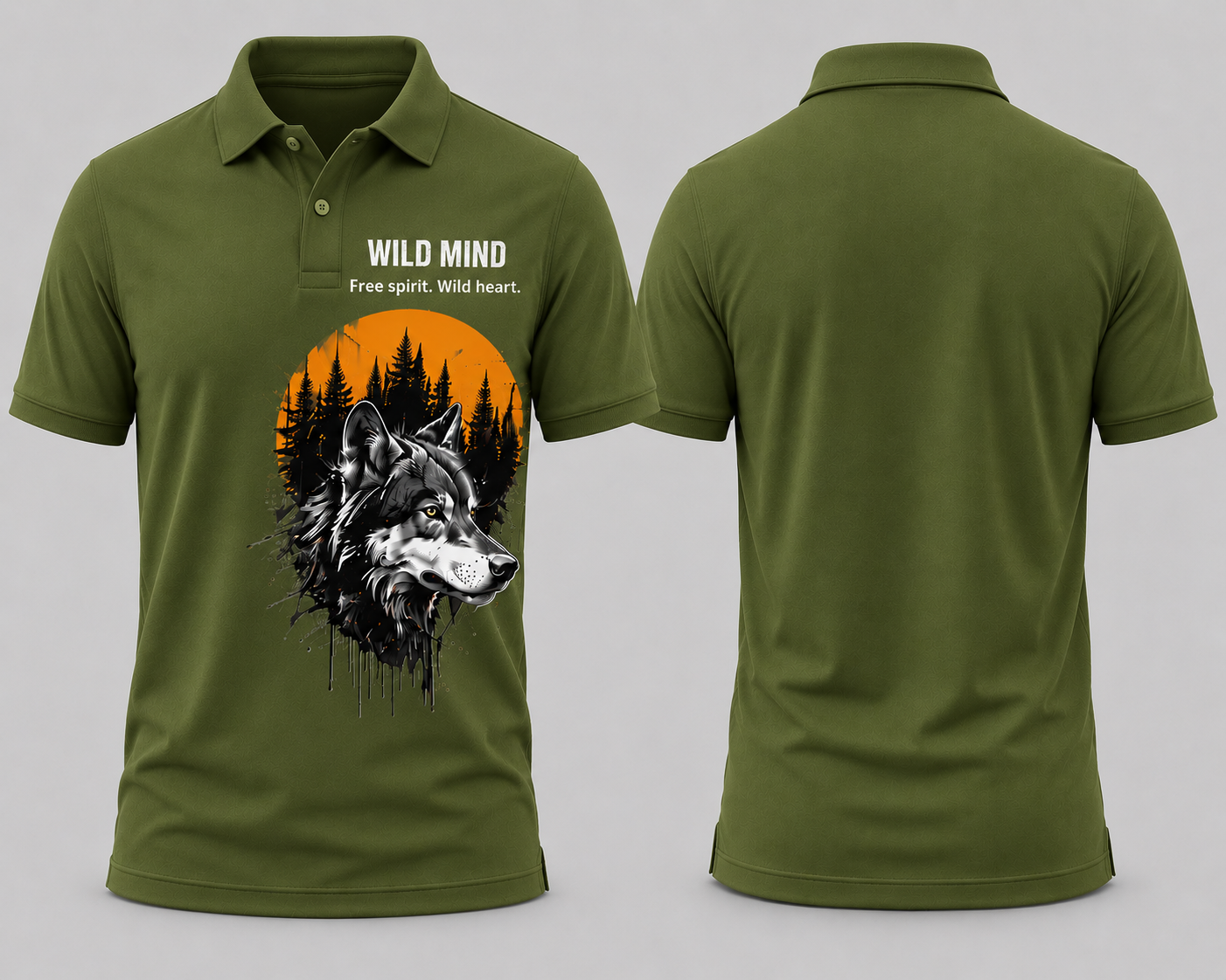 Wild Mind| Unisex POLO t-shirt
