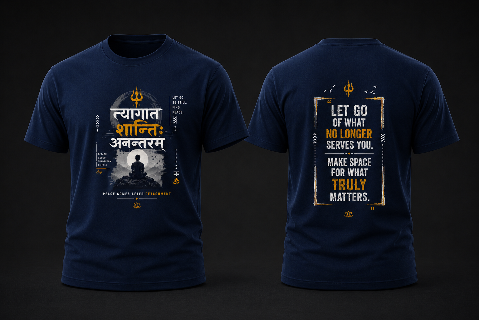त्यागात् शान्तिः अनंतरम्! | unisex T-shirt