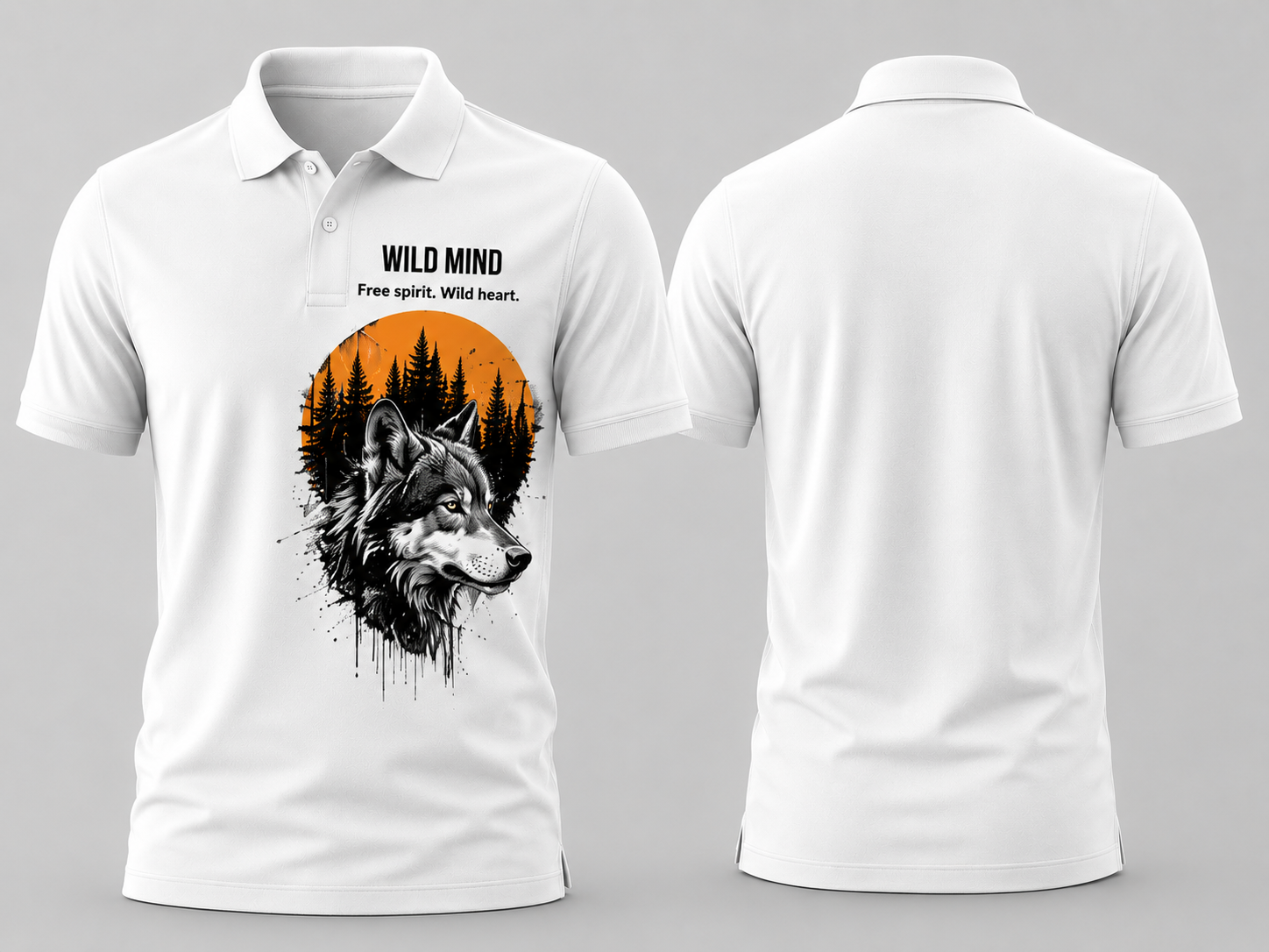 Wild Mind| Unisex POLO t-shirt